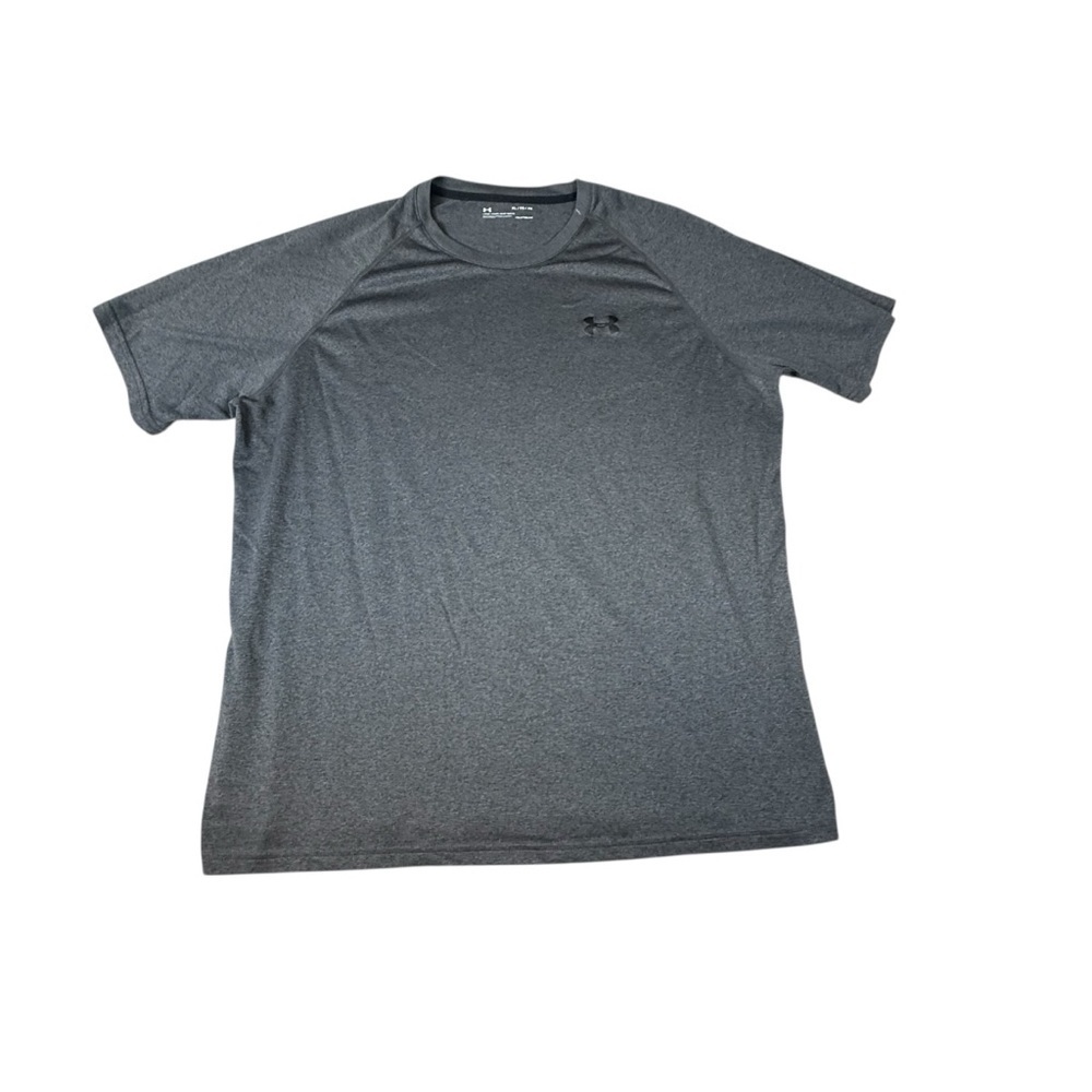 Under Armour T Shirt Mens XL Gray Heatgear Active Work Out Gym Short Sleeve